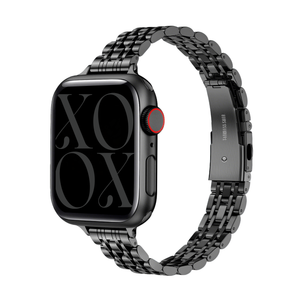 xoxo Wildhearts Apple Watch stalen bandje 'slim' (zwart)