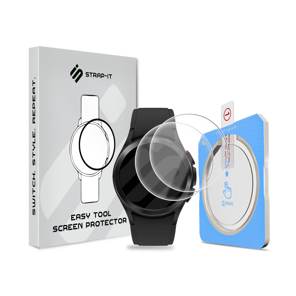 Screenprotector met One-Click Tool - Samsung Galaxy Watch 4 Classic 42mm