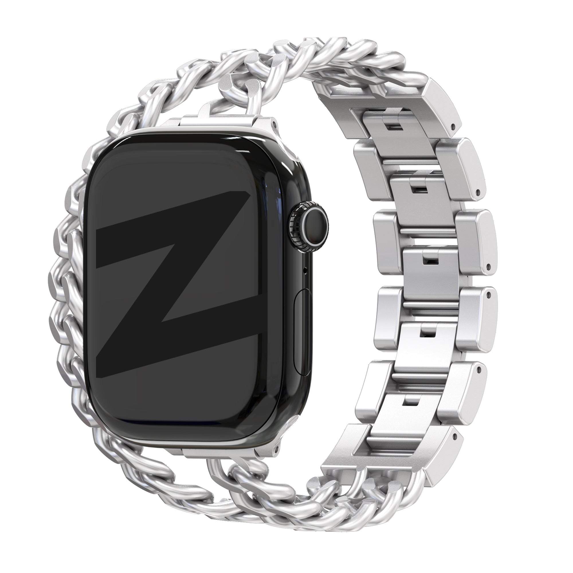 Bandz Apple Watch stalen band 'Double Tour' (sterrenlicht)