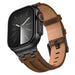 Apple Watch solide lederen band (brons-bruin)