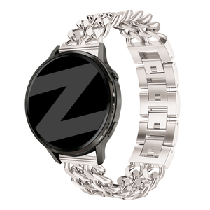 Bandz Polar Ignite metalen band 'Double Chains' (sterrenlicht)