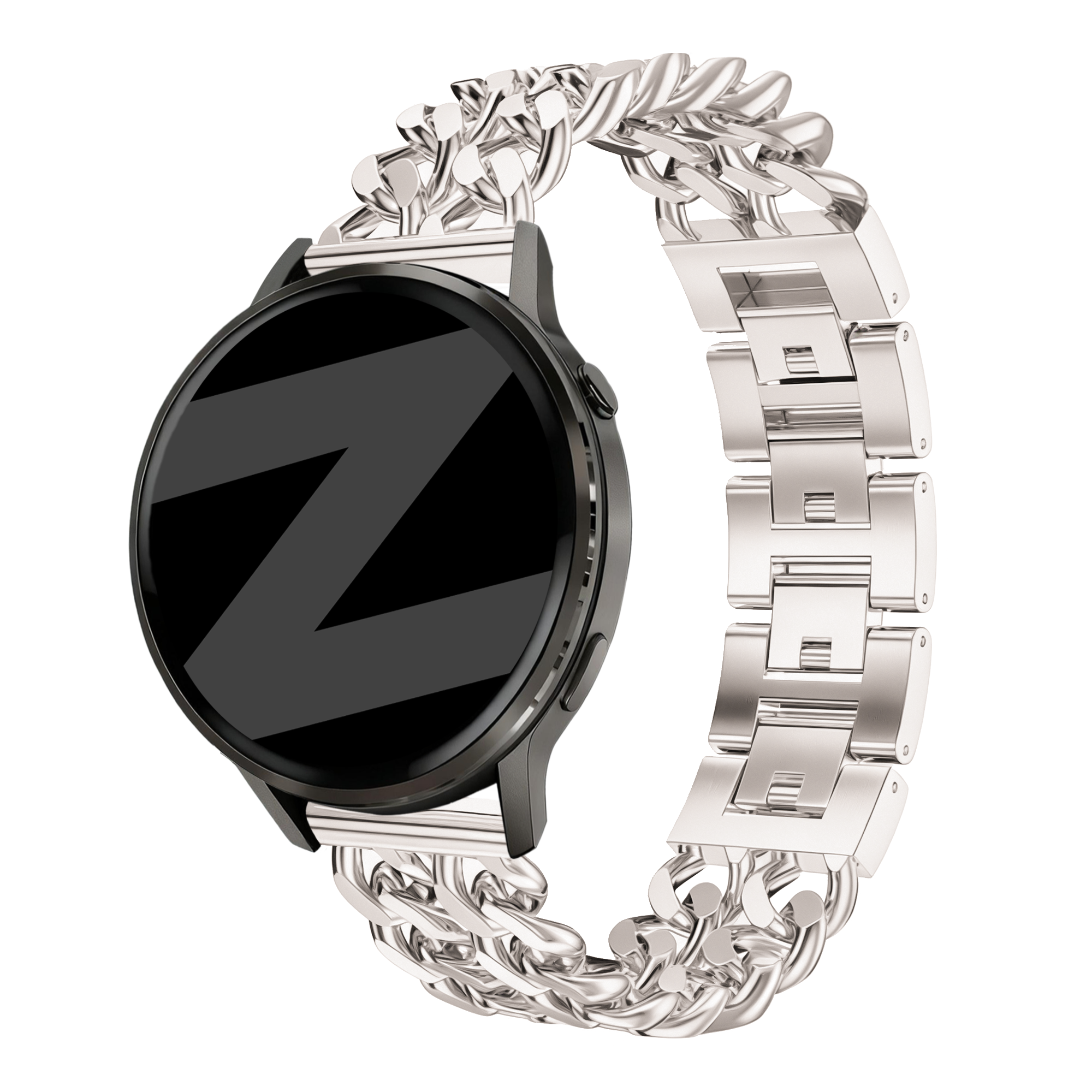 Bandz Polar Ignite Metal Strap 'Double Chains' (Starlight)