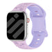 Apple Watch Flower siliconen band (lila/paars)