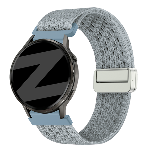 Bandz Garmin Approach S42 vintage nylon band (lichtblauw)