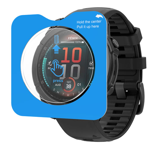 Screenprotector met One-Click tool - Garmin Fenix E (47mm)