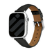 Apple Watch slimfit leren band (zwart)