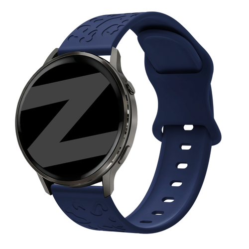 Bandz Garmin Approach S12 siliconen band 'Leopard' (donkerblauw)