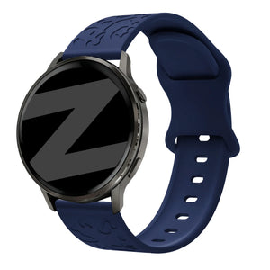 Bandz Garmin Forerunner 170 Silicone Strap 'Leopard' (Dark Blue)