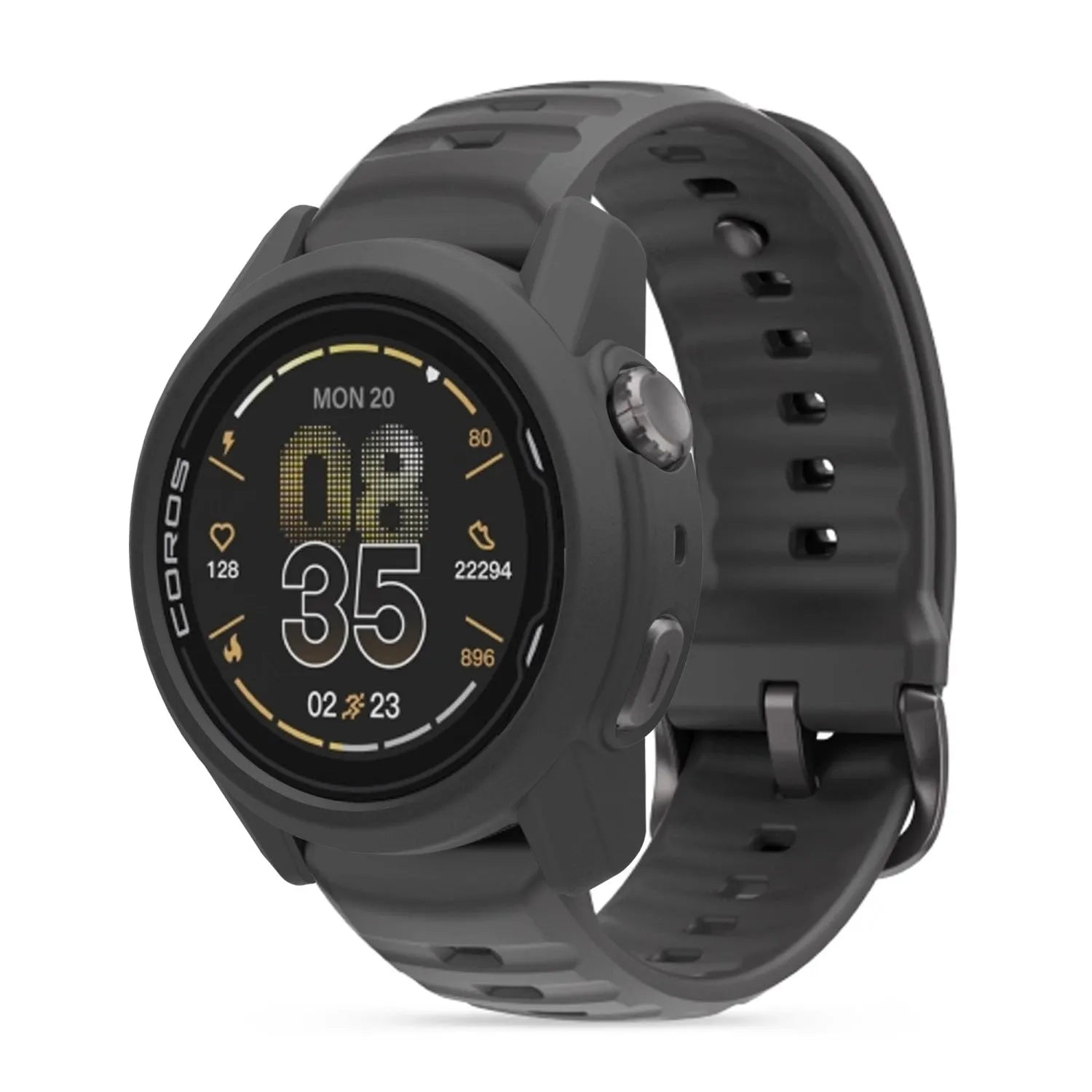 Coros Apex 4 - 46mm siliconen case (zwart)