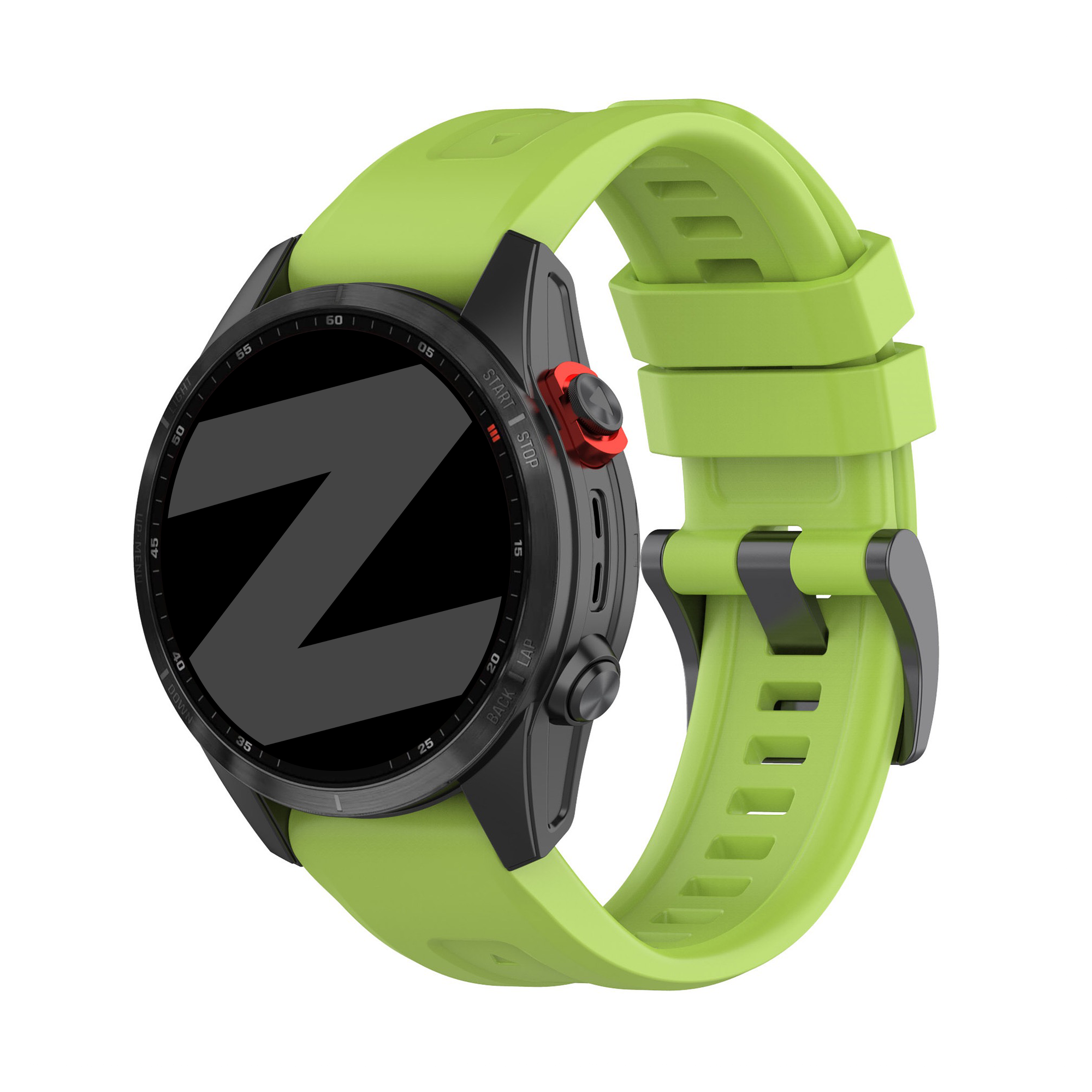 Bandz Garmin Descent Mk3(i) - 43mm siliconen band 'Classic' (lichtgroen)