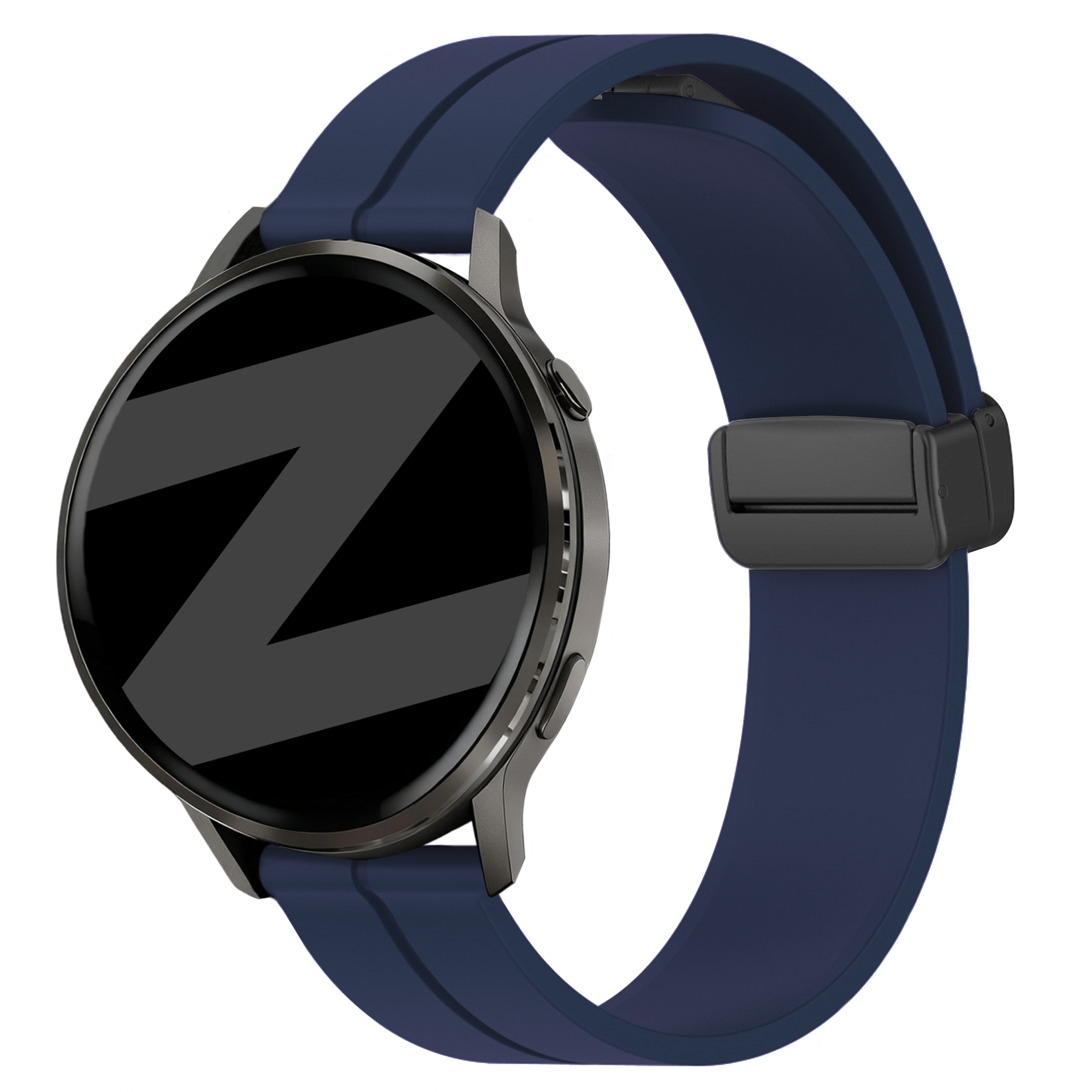 Bandz Garmin Venu 4 - 45mm Silicone Strap with D-Buckle (Dark Blue)