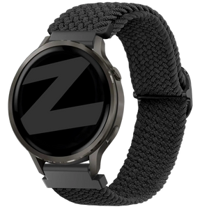 Bandz Garmin Vivomove 3s verstelbare nylon band (zwart)