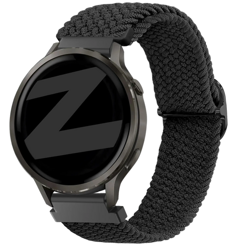 Bandz Garmin Vivomove 3s verstelbare nylon band (zwart)