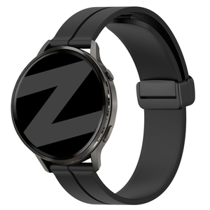 Bandz Garmin Forerunner 265 siliconen band met D-buckle (zwart)