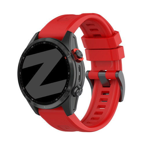 Bandz Garmin Quatix 8 - 47mm siliconen band 'Classic' (rood)