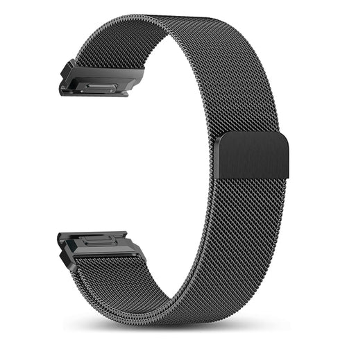 Garmin Quatix 8 - 51mm premium Milanese band (zwart)