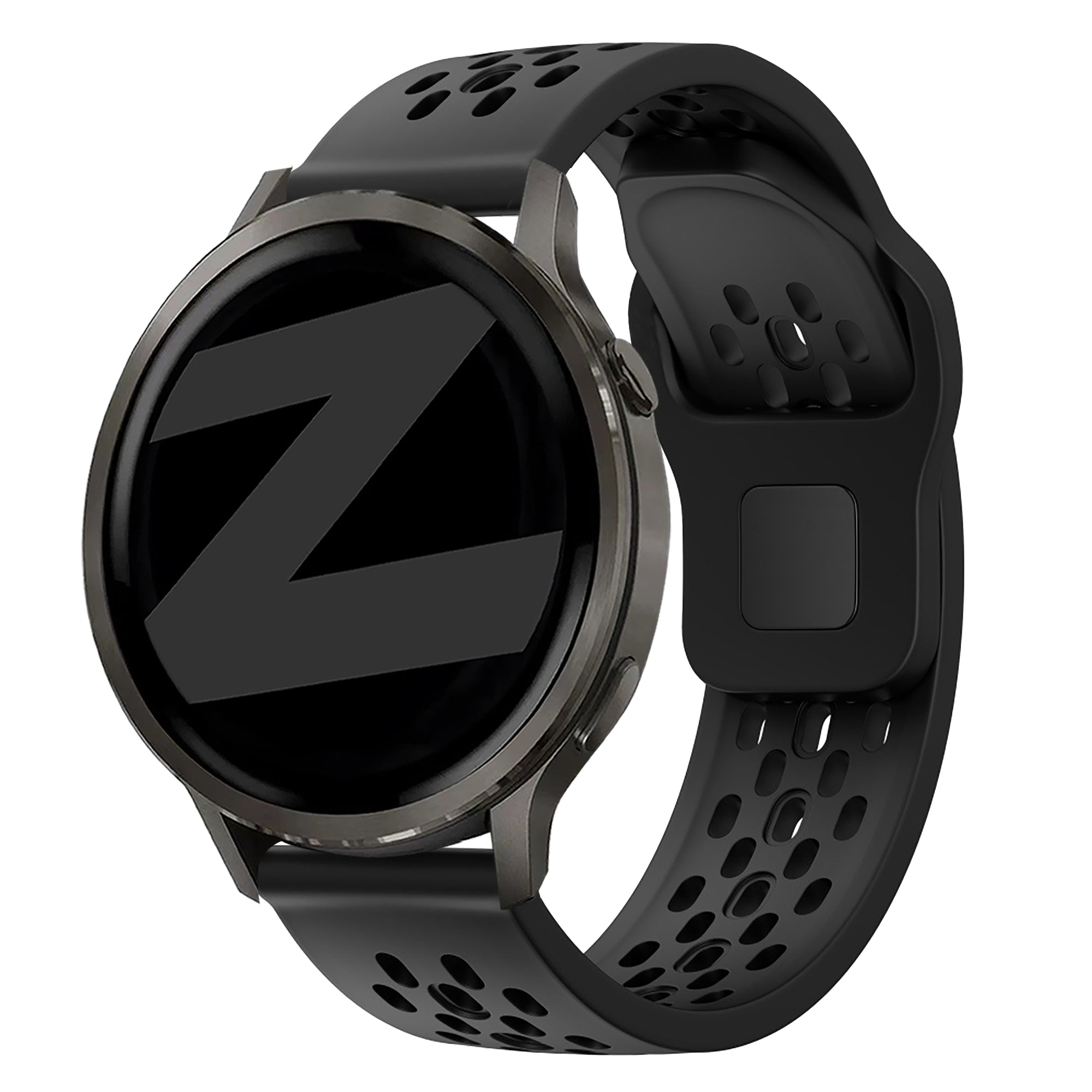Bandz Garmin Vivoactive 6 siliconen band 'Air' (zwart)