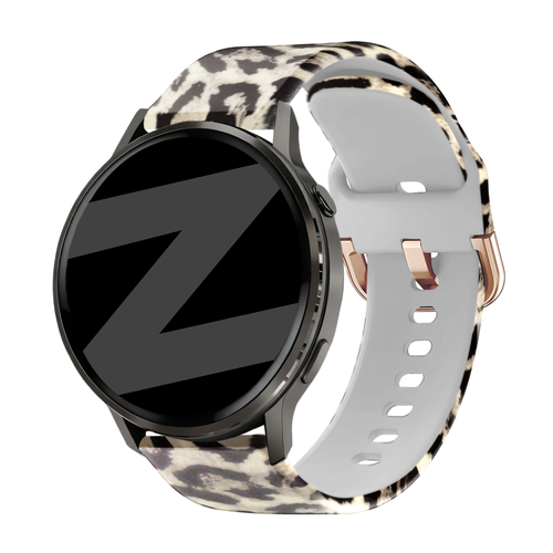 Bandz Garmin Venu 4 - 41mm siliconen band 'Lucky Leopard'