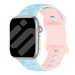 Apple Watch Flower Silicone Strap (Blue/Pink)