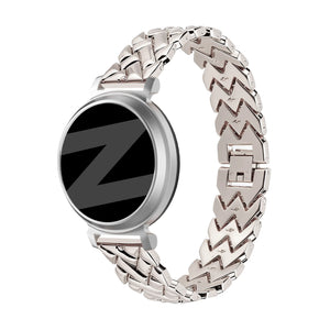 Bandz Pebble Round 2 - 14mm metalen band 'V-type' (sterrenlicht)