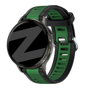 Bandz Garmin Forerunner 70 dual sport band met gesp (zwart/groen)