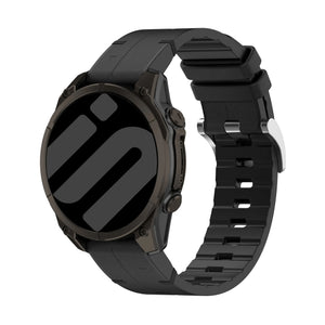 Garmin Descent Mk2(i) leren hybrid bandje (zwart)