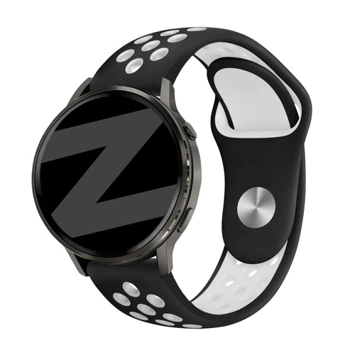 Bandz Garmin Forerunner 70 Sport Strap 'Deluxe' (Black/White)