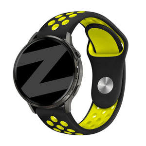 Bandz Garmin Forerunner 70 Sport Strap 'Deluxe' (Black/Yellow)