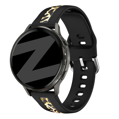 Bandz Withings ScanWatch 2 - 42mm dual leopard bandje (zwart)