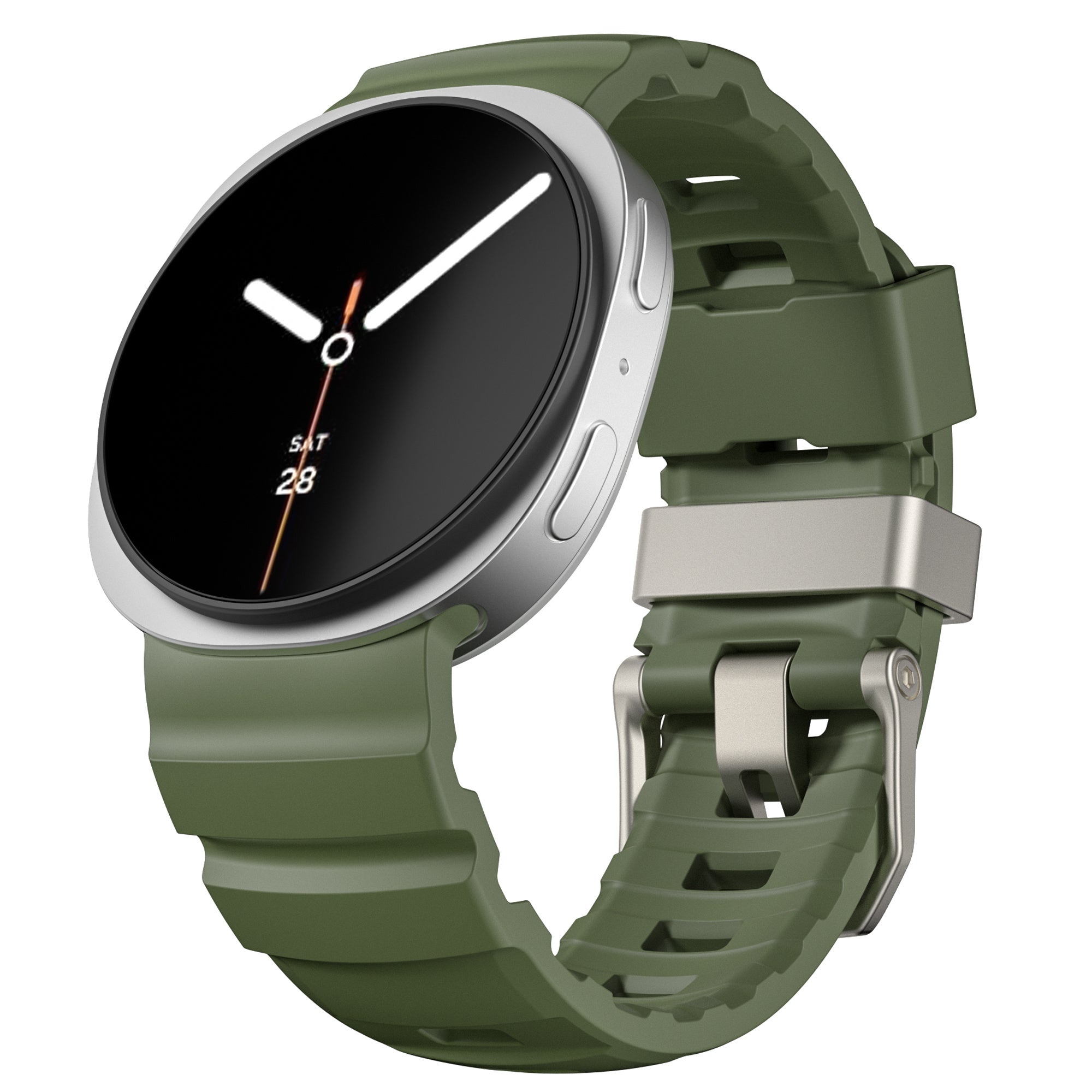 Samsung Galaxy Watch 8 Classic extreme silicone band (legergroen)