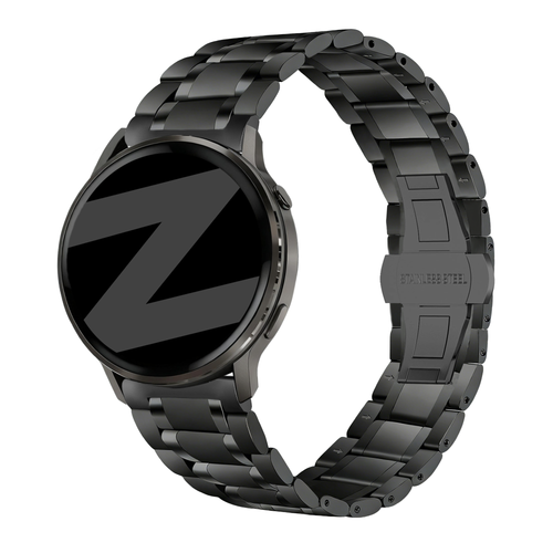 Bandz Garmin Approach J1 Steel Link Strap 'Deluxe' (Black)