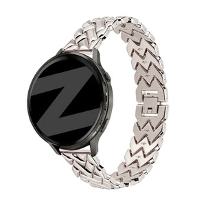 Bandz Garmin Vivomove 3s metalen band 'V-type' (sterrenlicht)