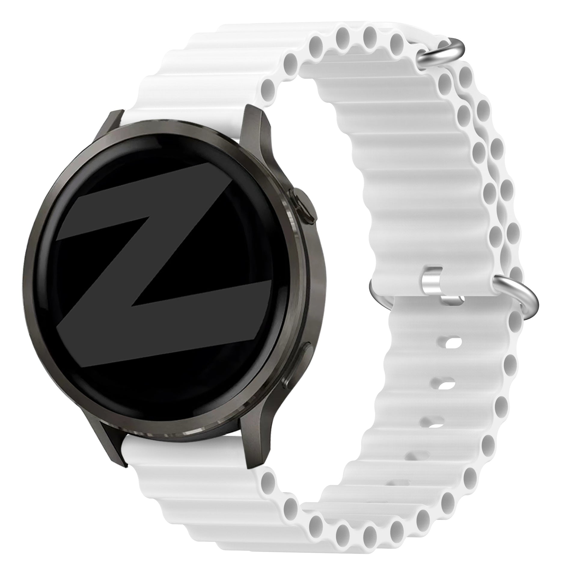 Bandz Garmin Vivoactive 3 ocean bandje 'Classic' (wit)