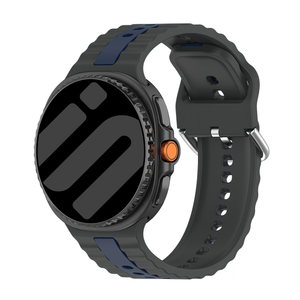 Samsung Galaxy Watch 8 - 44mm Dual Sport Strap (Dark Grey/Blue)