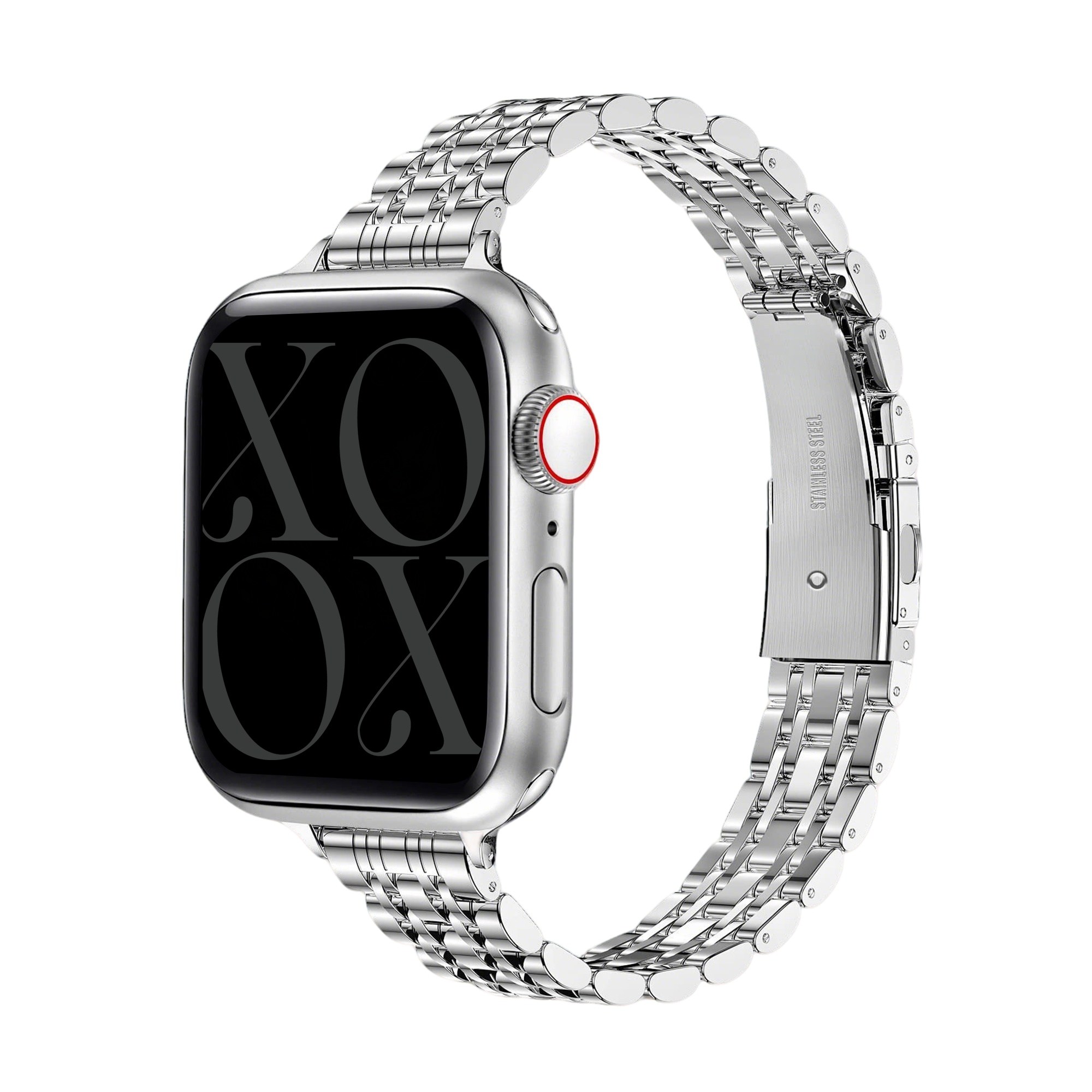 xoxo Wildhearts Apple Watch stalen bandje 'slim' (zilver)
