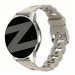 Bandz Huawei Watch GT 3 Pro 43mm siliconen band 'Chains' (lichtgrijs)
