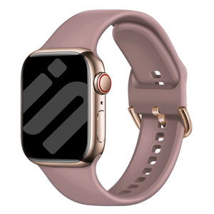 Apple Watch silk siliconen bandje (mauve)