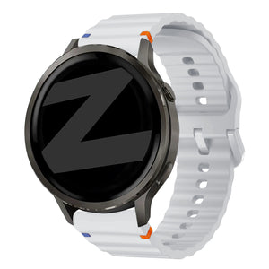 Bandz Garmin Forerunner 645 siliconen band 'Wave' (lichtgrijs)