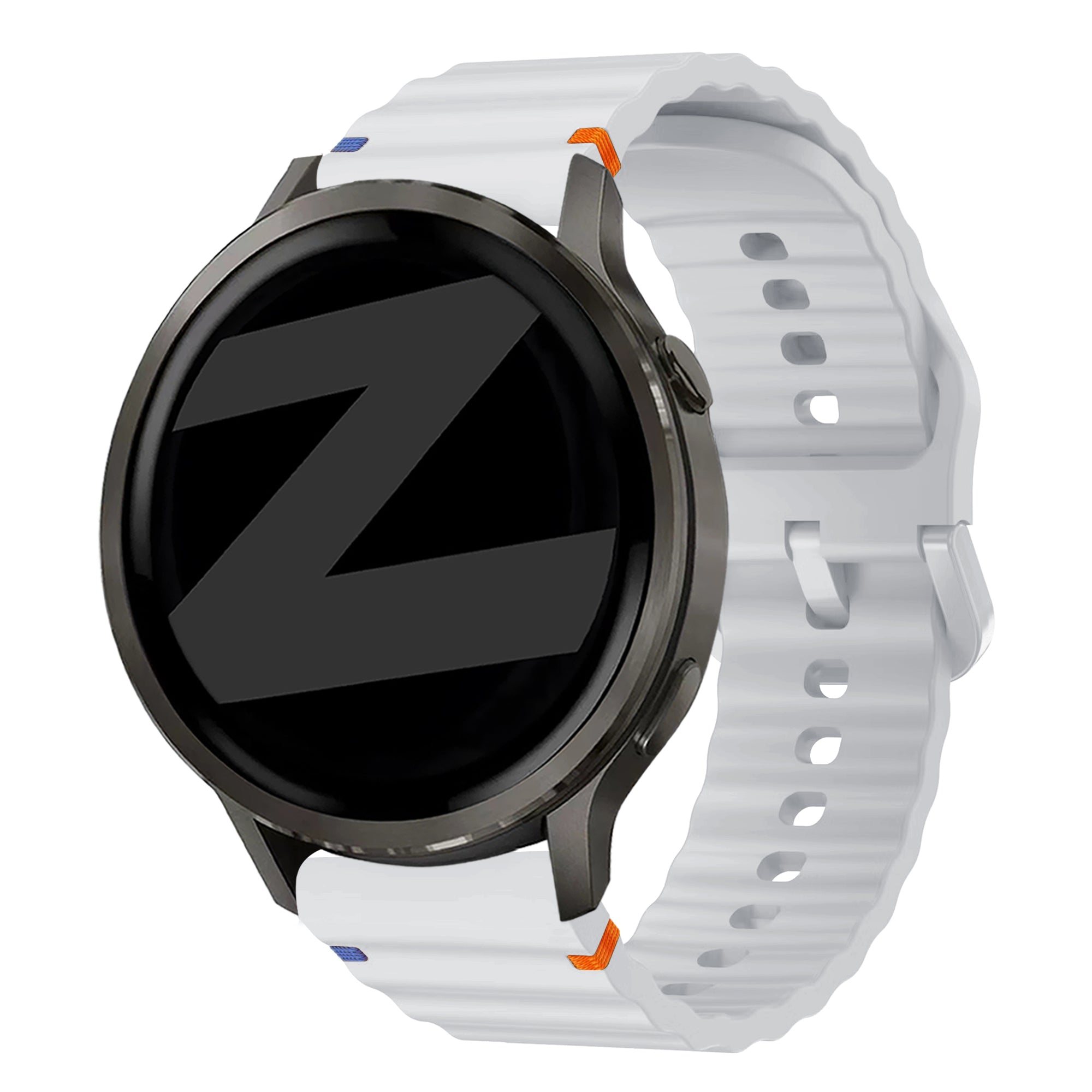 Bandz Garmin Forerunner 645 siliconen band 'Wave' (lichtgrijs)