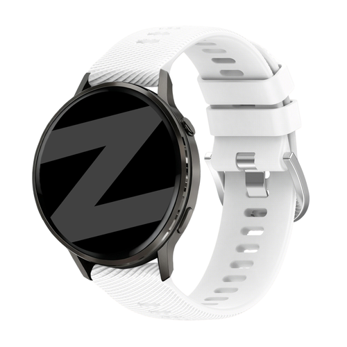 Bandz Garmin Forerunner 265s siliconen band 'Deluxe' (wit)