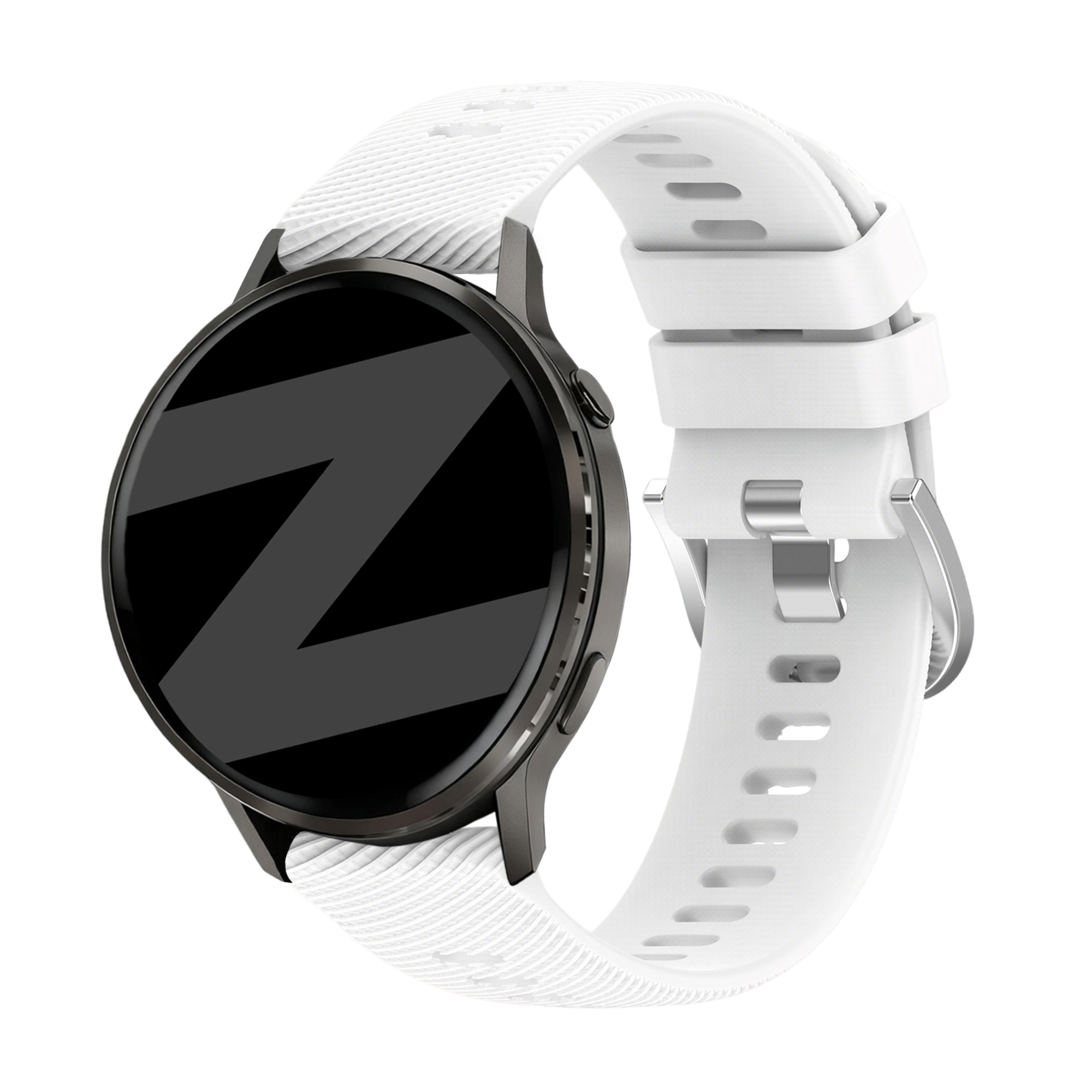 Bandz Garmin Venu 4 - 41mm siliconen band 'Deluxe' (wit)