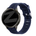 Bandz Garmin Vivoactive 6 siliconen band 'Lace' (donkerblauw)