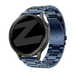 Bandz Garmin Venu 2 stalen band 'Classic' (blauw)