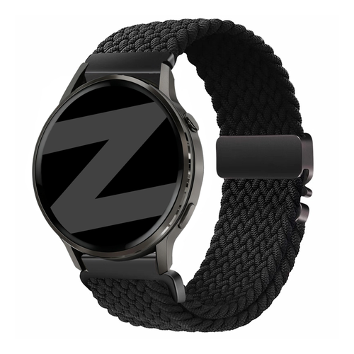 Bandz Garmin Approach S42 gevlochten band 'Parachute' (zwart)