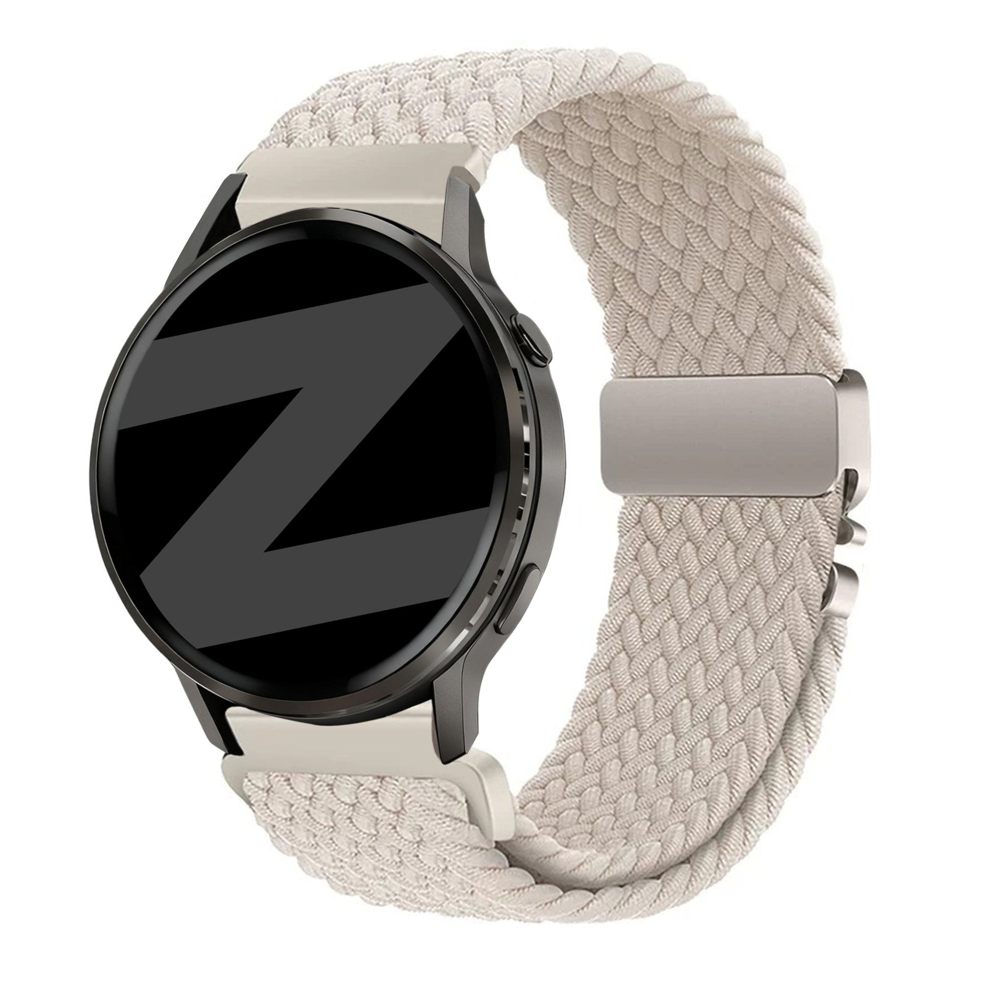 Bandz Garmin Venu SQ gevlochten band 'Parachute' (sterrenlicht)