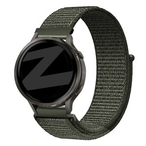 Bandz Garmin Forerunner 265s nylon loop band (donkergroen)