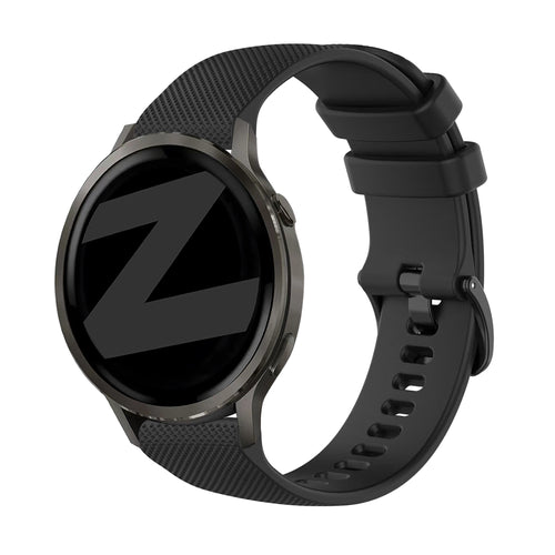 Bandz Garmin Venu 2 siliconen band 'Premium' (zwart)