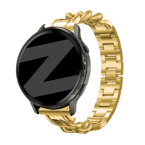 Bandz Garmin Approach S42 metalen band 'Chains' (goud)