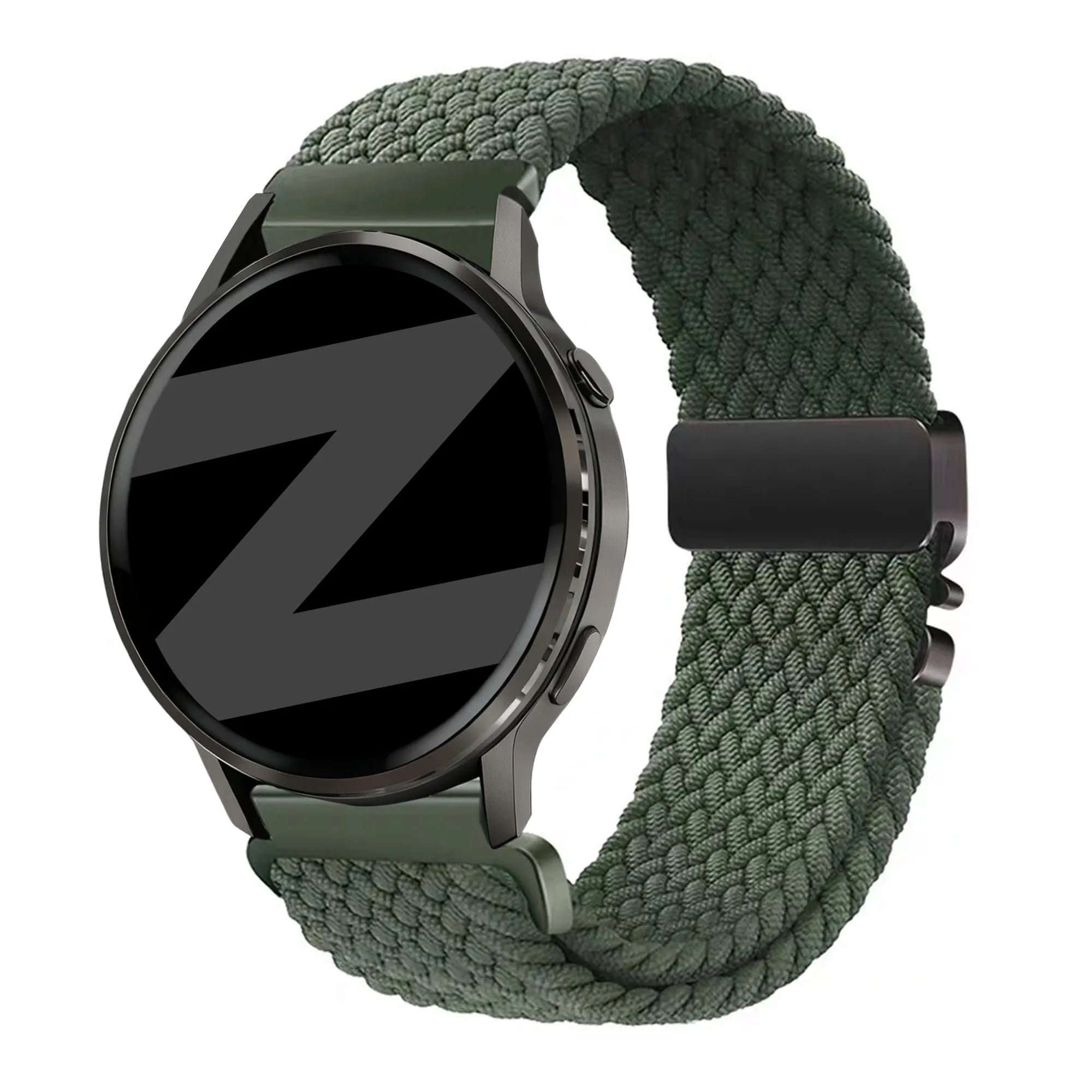 Bandz Garmin Forerunner 70 gevlochten band 'Parachute' (groen)