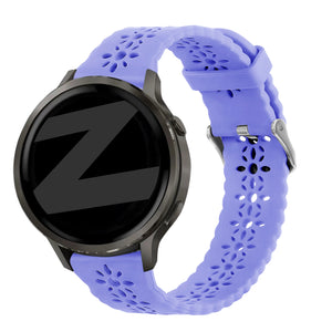 Bandz Garmin Vivoactive 6 Silicone Strap 'Lace' (Light Purple)